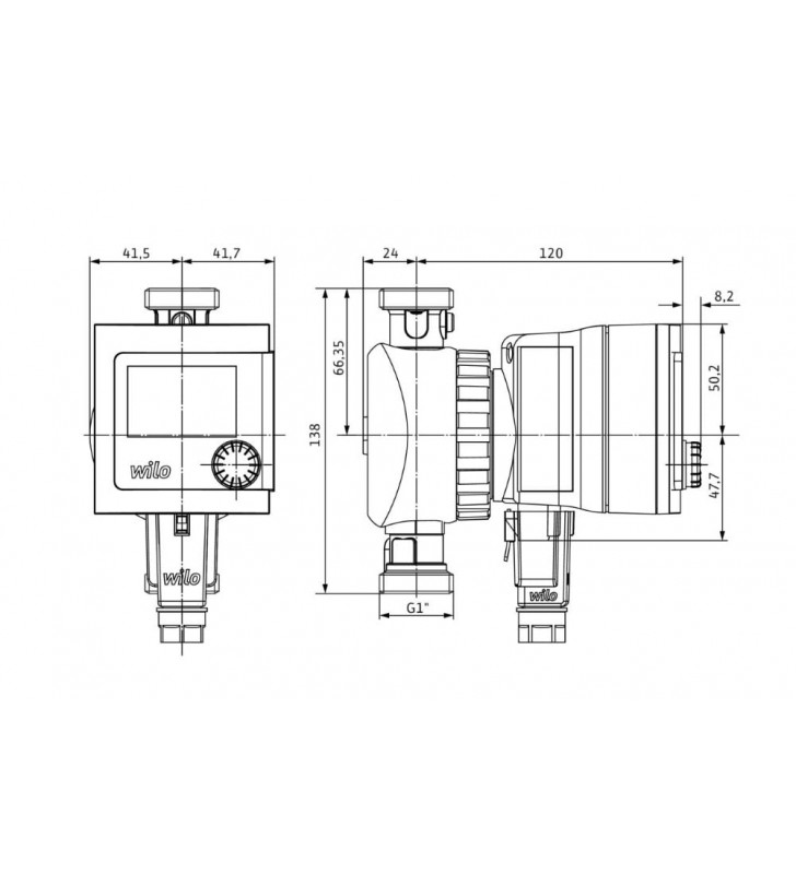 Recirkuliacinis siurblys Wilo, Star-Z, NOVA T 138 mm