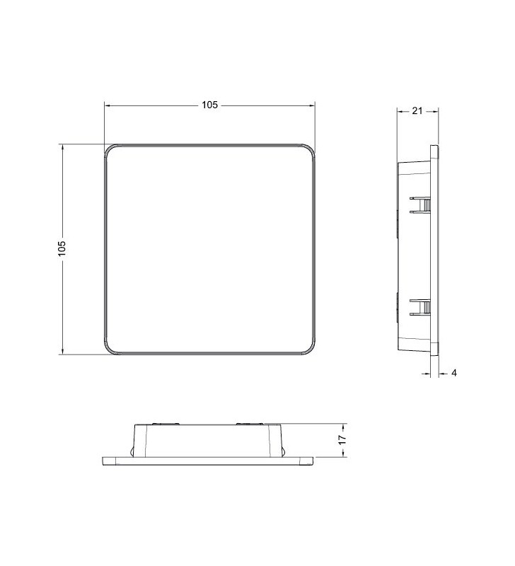 Rekuperatoriaus valdiklis Systemair Save, Light baltas