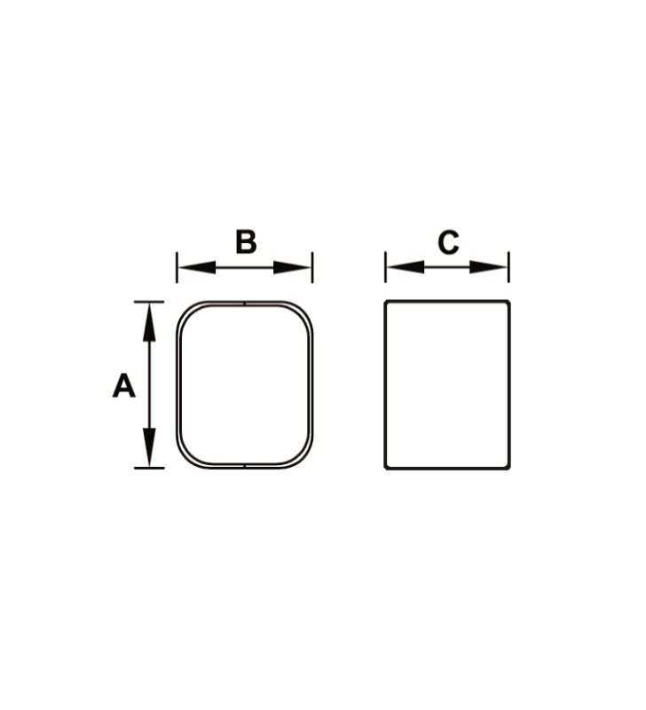 Sujungimas kondicionieriaus vamzdžių kanalui Tecnosystemi, Black-Line MG72-EXC juodas