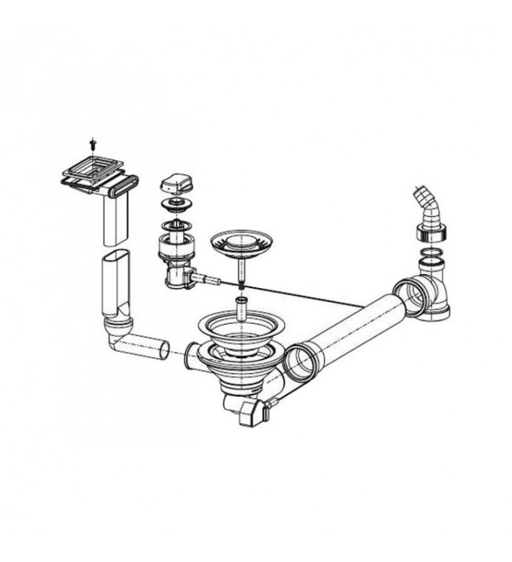 Ventilis FRANKE plautuvės EFX 614-78, EFL 614-78, d 3& 039 & 039 1/2, ekscentrinis