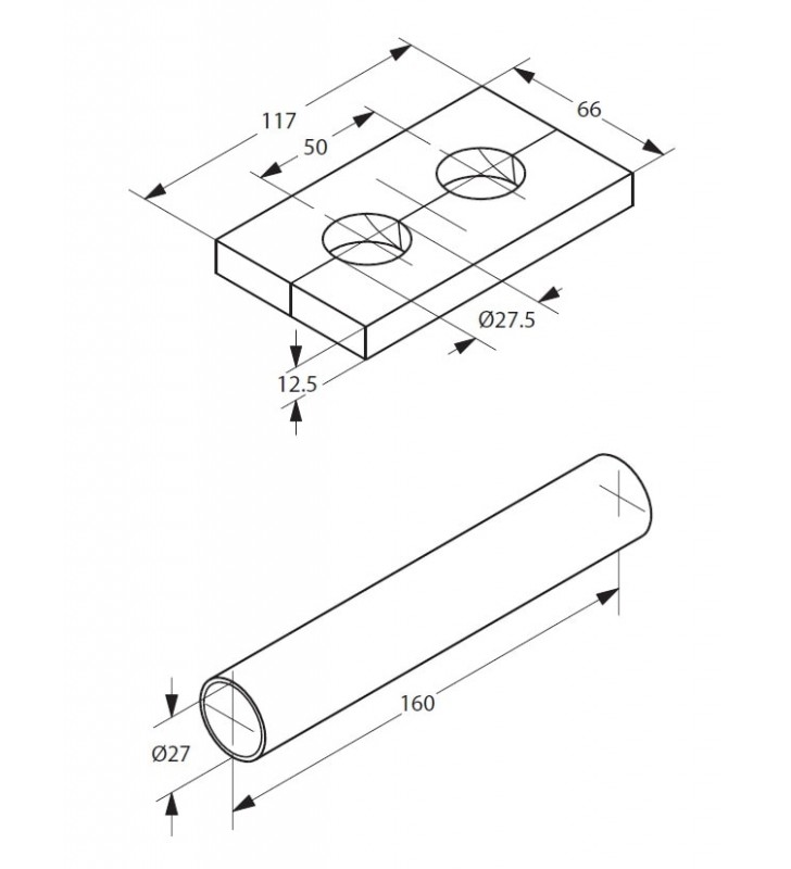 Termostatinio elemento Danfoss VHX apdaila, balta