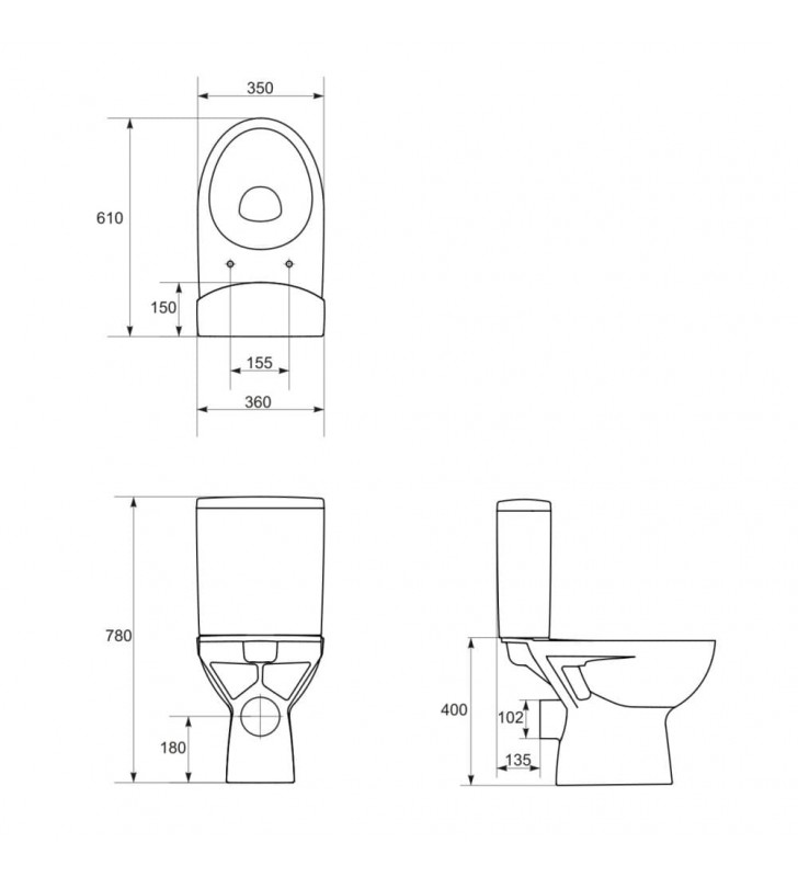 Pastatomas WC Cersanit, Parva su lėtai nusileidžiančiu dangčiu