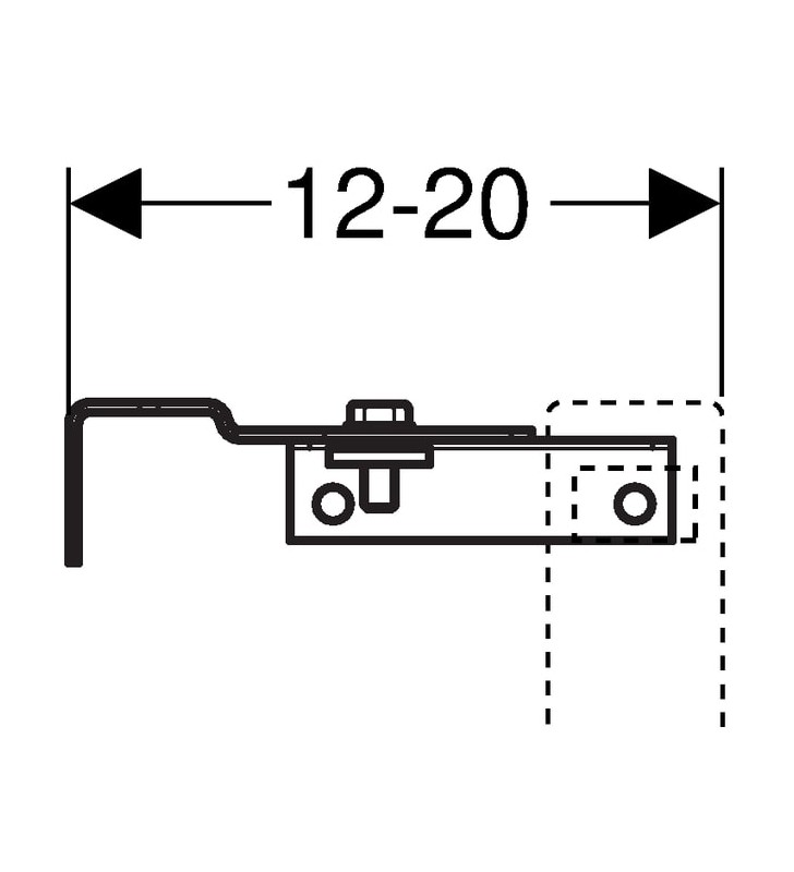 Laikikliai Geberit, bidė rėmui Duofix Basic