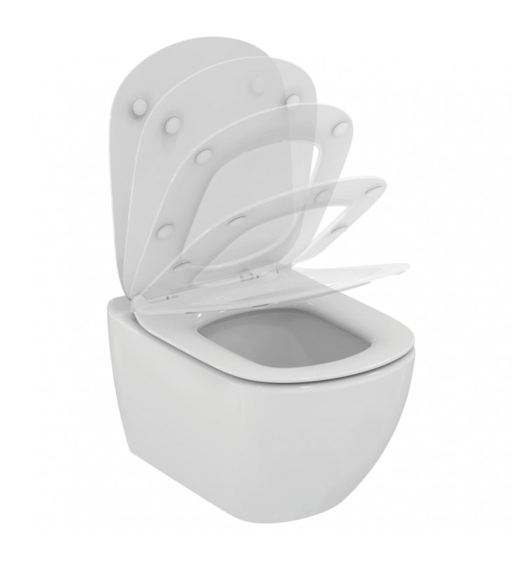 WC pakabinamas Ideal Standard Tesi, Aquablade, su paslėptais tvirtinimais