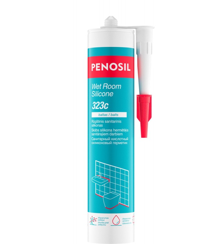 Silikonas Penosil, Wet Room Silicone 323 baltas 280 ml