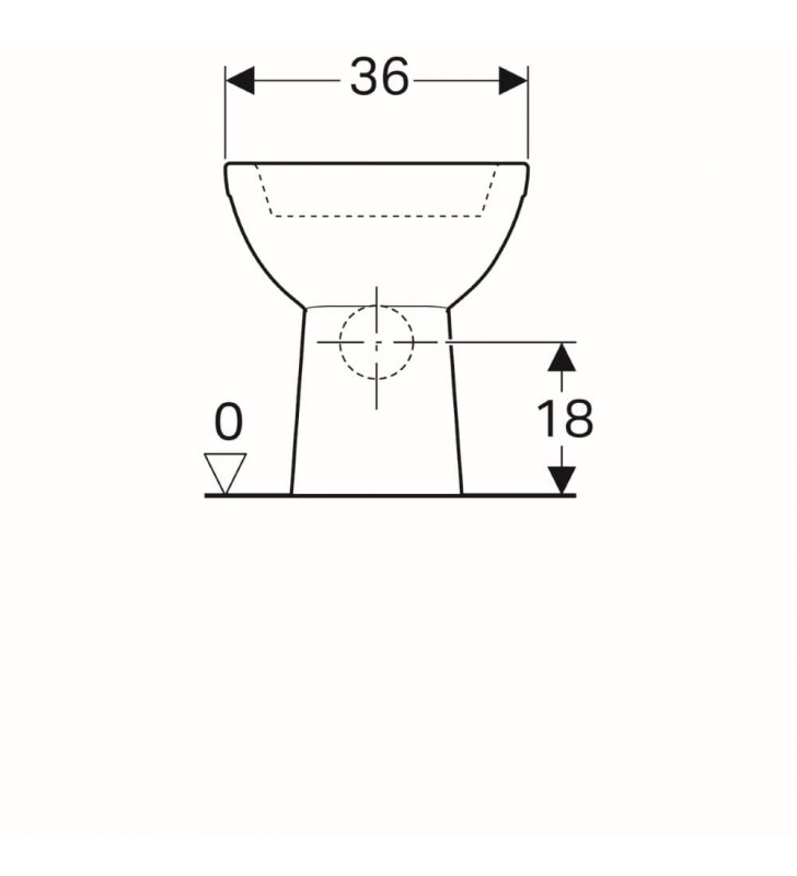 WC pastatomas puodas Geberit, Selnova, su apvadu