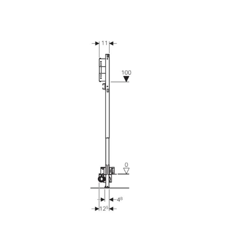 Rėmas dušo latakui GEBERIT, Duofix ShowerDrain H130