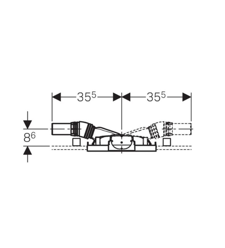 Rėmas dušo latakui GEBERIT, Duofix ShowerDrain H130