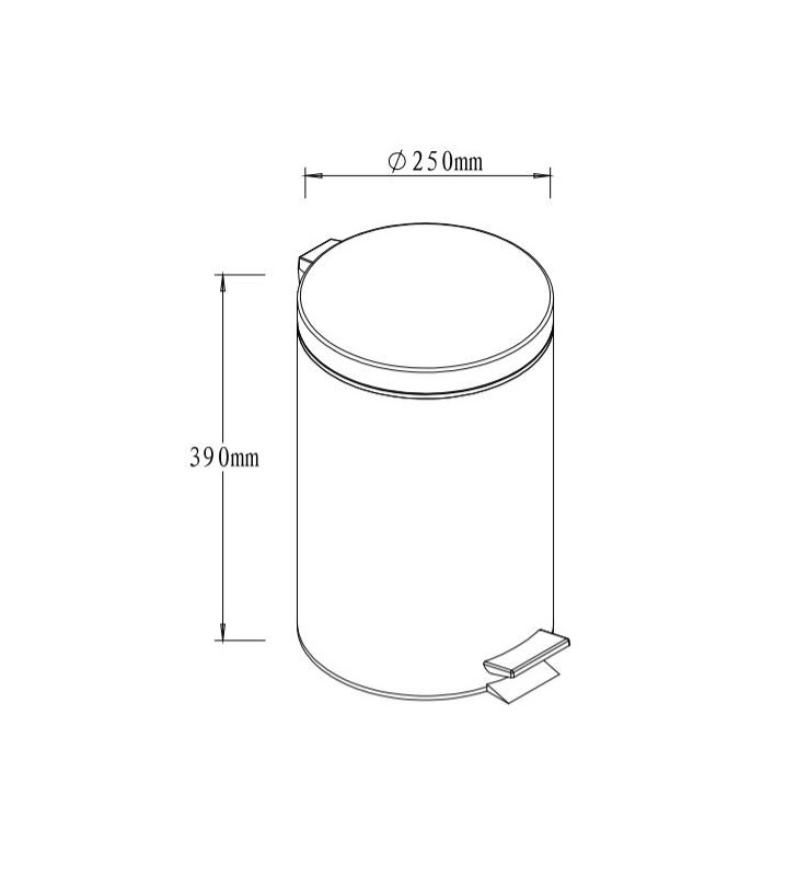 Šiukšliadėžė Multi, 12l.