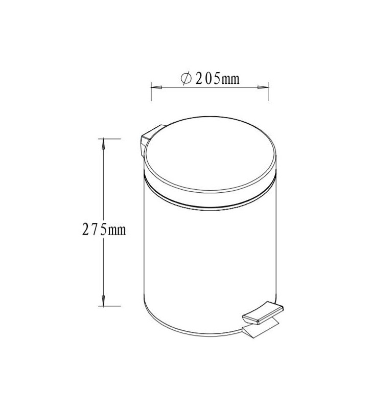 Šiukšliadėžė Multi, 5l.