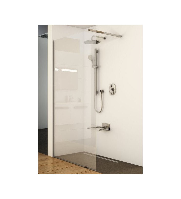 Dušo kabina Ravak Walk-in Wall, 90x200 bright alu+Transparent