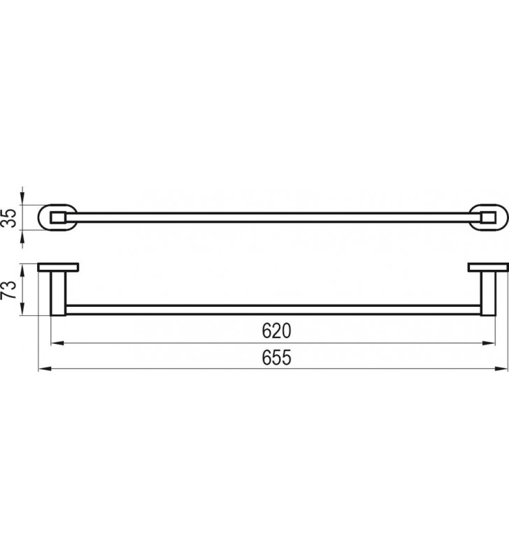 Rankšluosčių laikiklis Ravak Chrome, CR 310.00 66 cm