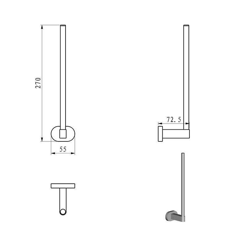 WC popieriaus laikiklis Ravak Chrome, CR 420.00