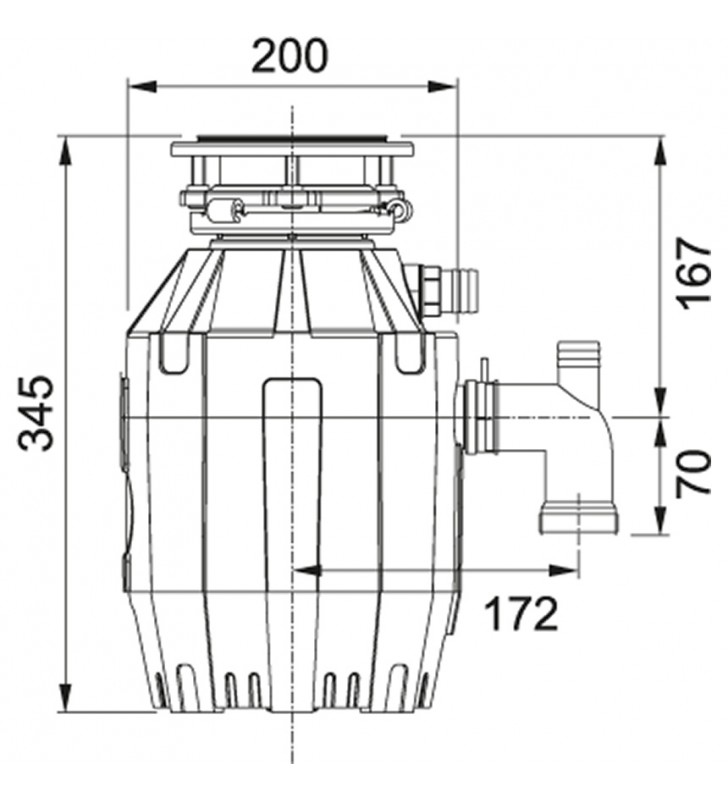 Atliekų smulkintuvas Franke Turbo Elite, TE-50 (375 W)