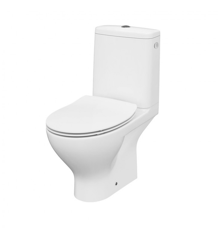 Pastatomas WC Cersanit, Moduo 3/5 l su Slim soft-close dangčiu, pajungimas iš šono