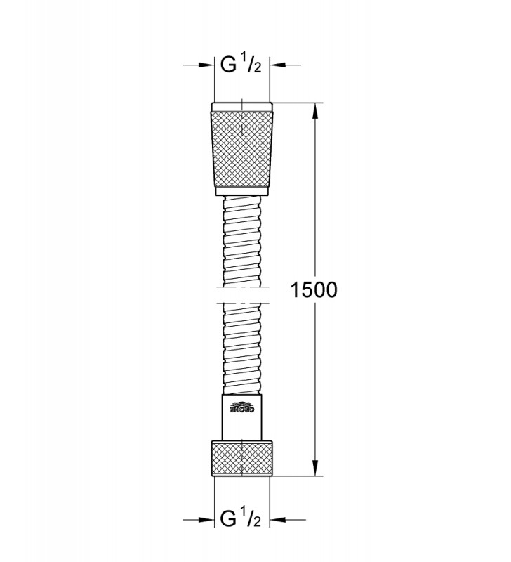 Dušo žarna GROHE RelexaFlex, 1.50 m