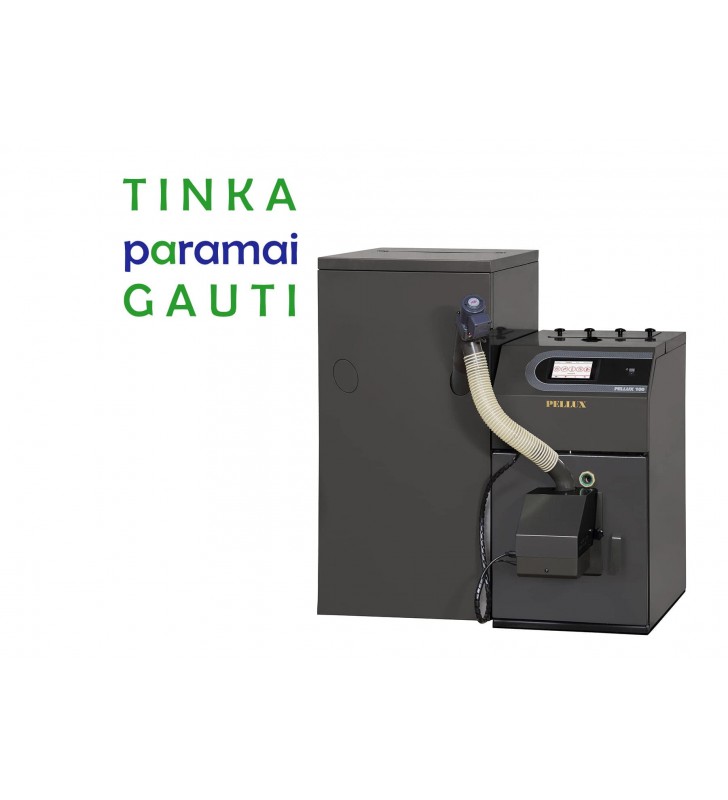 Granulinis katilas Nibe-Biawar, Pellux 100 Touch NCS 30 kW su 300l bunkeriu