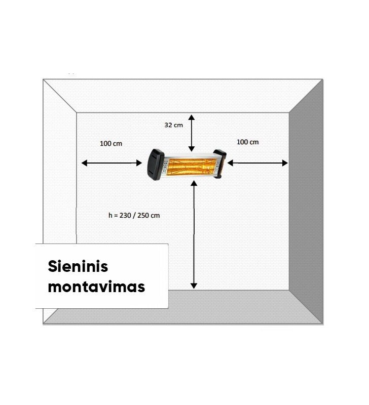 Halogeninis infraraudonųjų spindulių šildytuvas VARMA V301