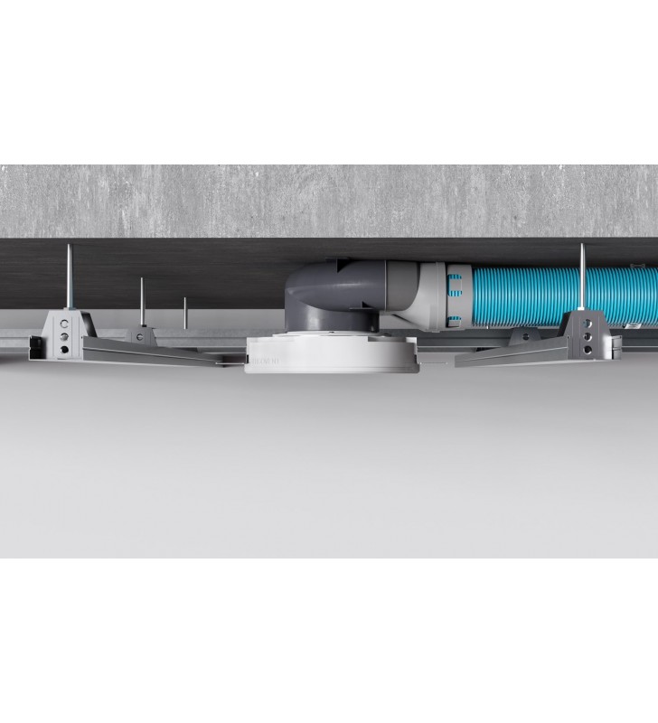 Dėžutė priglaistomam difuzoriui Ergovent, D125, 2x75 SlimBox žemo profilio