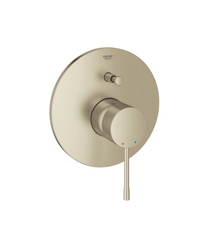 Virštinkinė dalis vonios-dušo maišytuvui Grohe, Essence, Brushed nickel su perjungėju