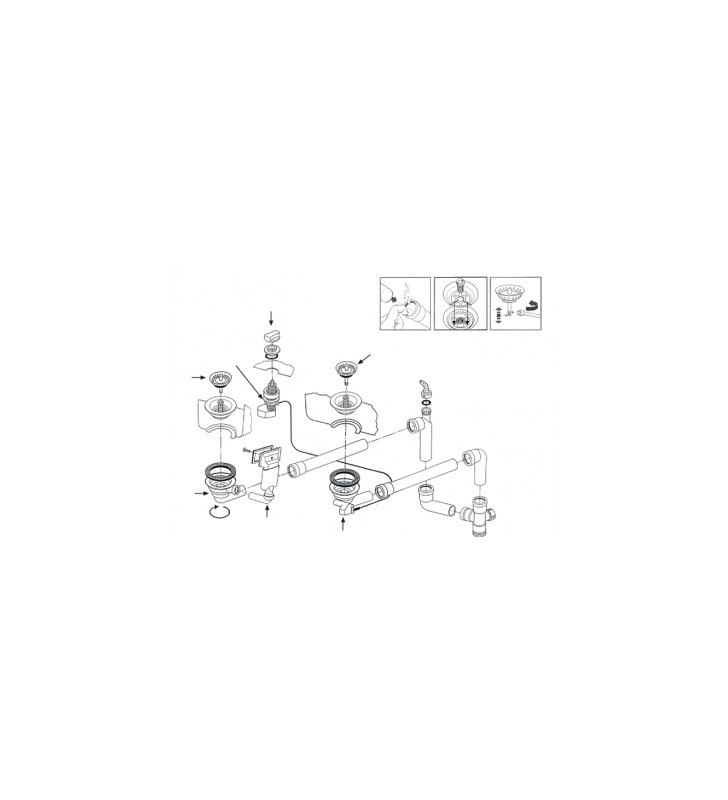 Ventilis FRANKE plautuvės LIX 651, MOX 651, MOX 660, EFX 651-78, d 3''1/2, ekscentrinis