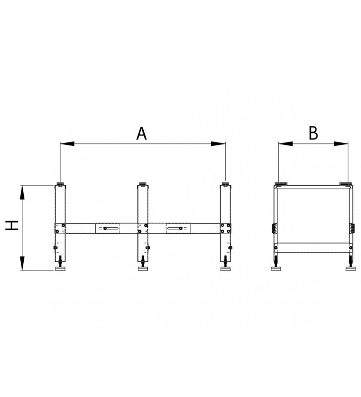 Laikiklis kondicionieriaus išoriniam blokui Tecnosystemi, pastatomas, Mini-Chiller SPT3 225 kg 740-940x190-400