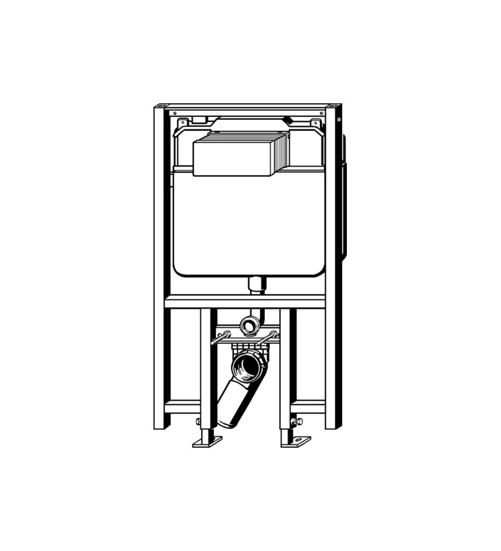 WC rėmas VIEGA ECO PLUS 3/6l., 8 cm