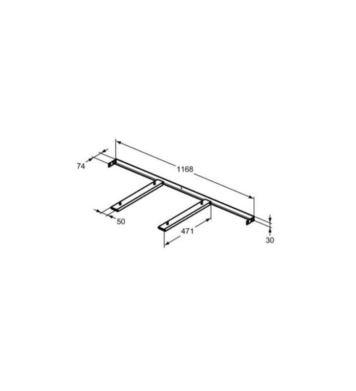 Praustuvo tvirtinimo rinkinys Ideal standard, i. life B praustuvui