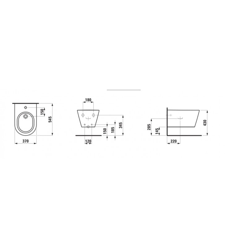 Pakabinama bidė LAUFEN, Kartell By Laufen