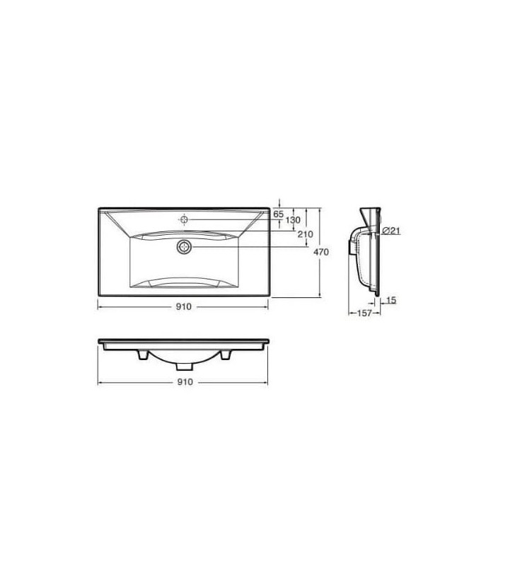 Baldinis praustuvas Ifo Sense, 91 cm