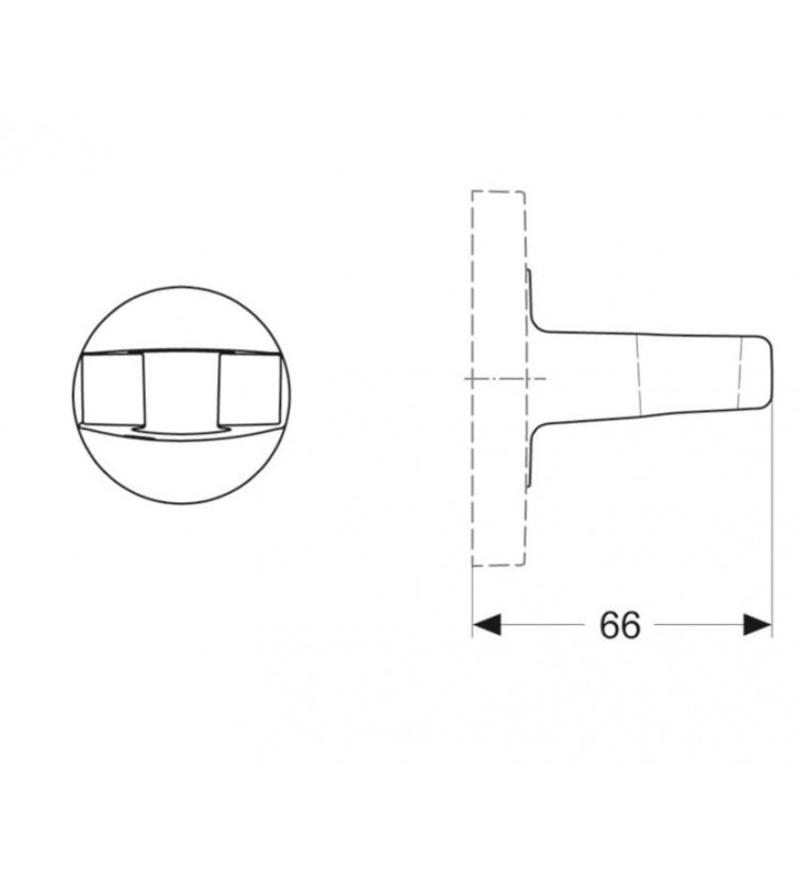 Rankinės dušo galvos laikiklis Ideal Standard, Archimodule, chromas