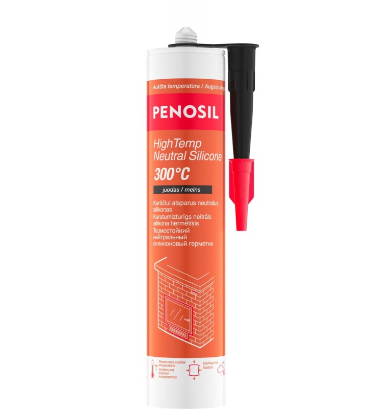 Atsparus karščiui hermetikas Penosil Hightemp Neutral 300 C, juodas, neutralus, 300 ml