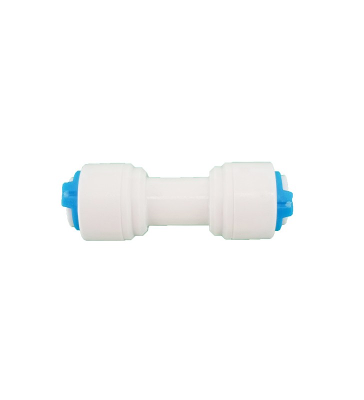 QF-006-I 1/4'' tube - 1/4'' tube. Tiesios formos jungtis 1/4''-1/4''