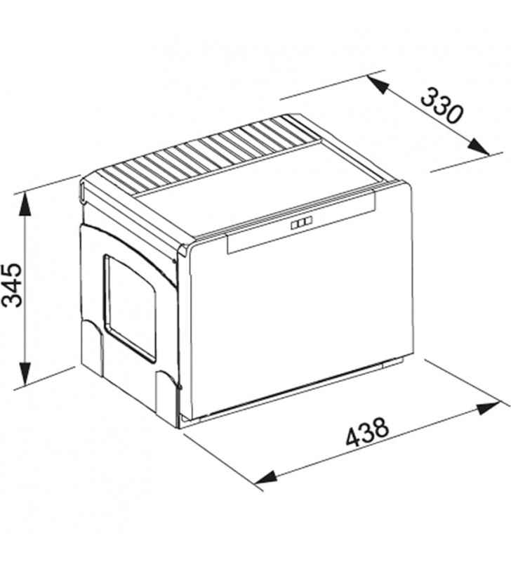 Šiukšliadėžė FRANKE, Cube 50, automatinis atidarymas, 14 l + 2x8 l