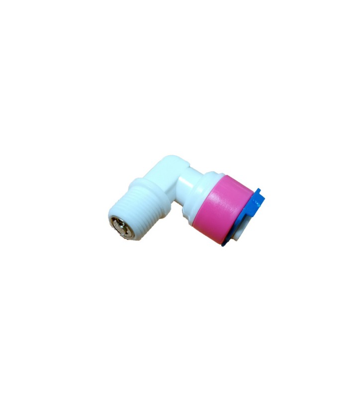 CHECK VALVE QF-020-L 1/8" thread male - 1/4" tube